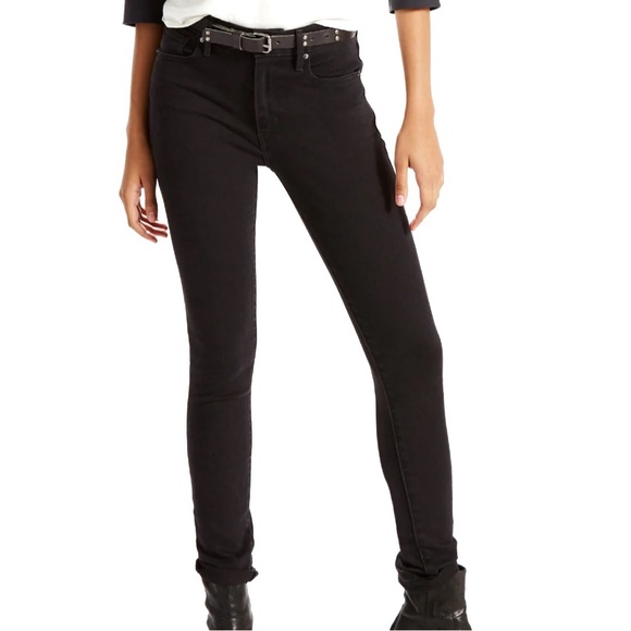 Levi's Premium Denim Black Skinny Jeans with Black Tab - Picture 1 of 10